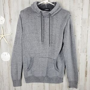 Carbon Pullover Hoodie Top Gray Size Small